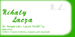 mihaly lacza business card